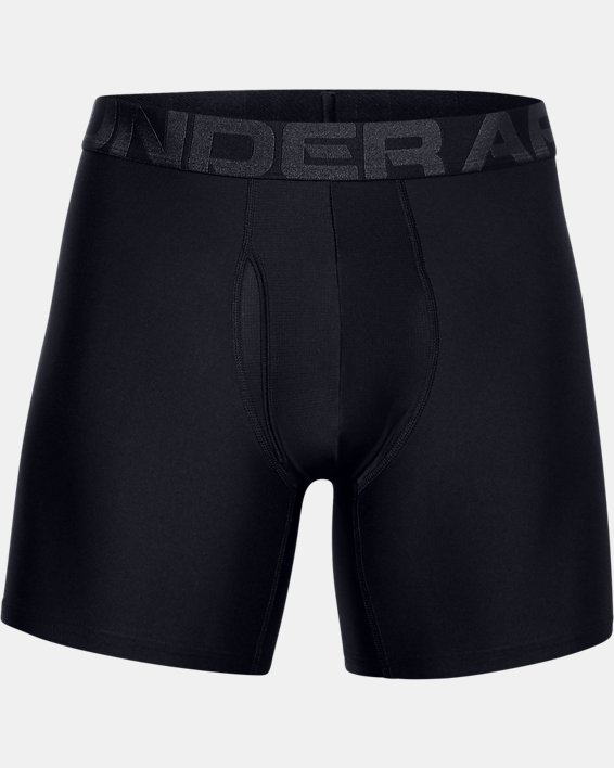 男士UA Tech™ Boxerjock® 6英寸內褲–兩條裝, Black, pdpMainDesktop image number 6